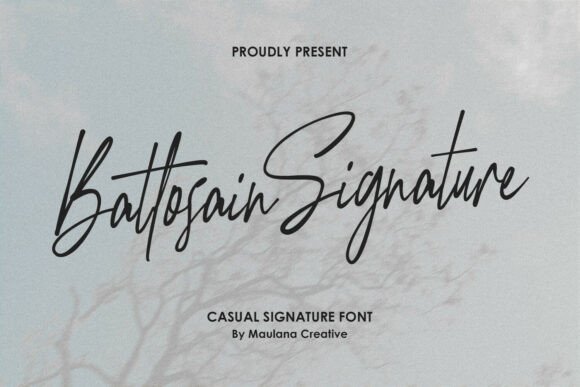 Battosain Signature Font Review for Brand Design