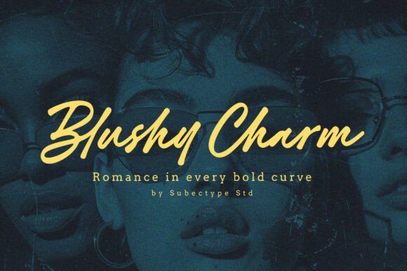 Blushy Charm: The Handwritten Typeface That Elevates Editorial Design