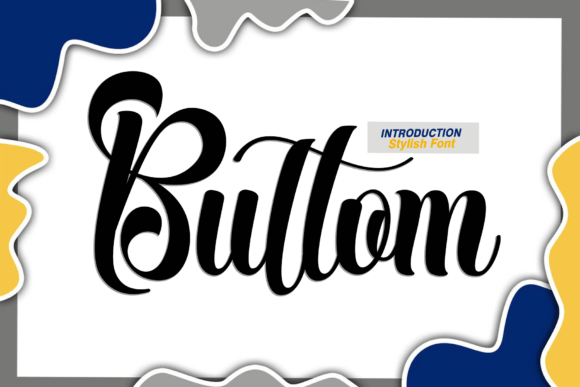 Buttom: A Handwritten Typeface for Modern Editorial Design
