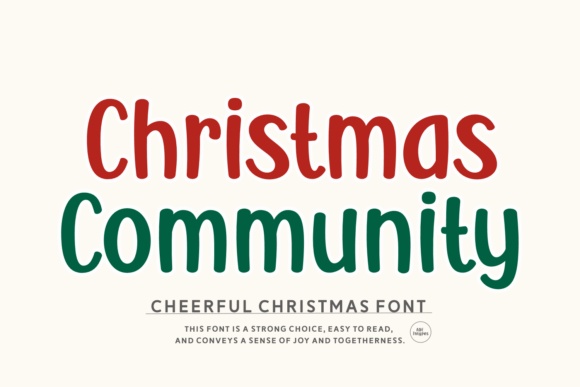 Christmas Community: A Handwritten Typeface for Warm Editorial Design