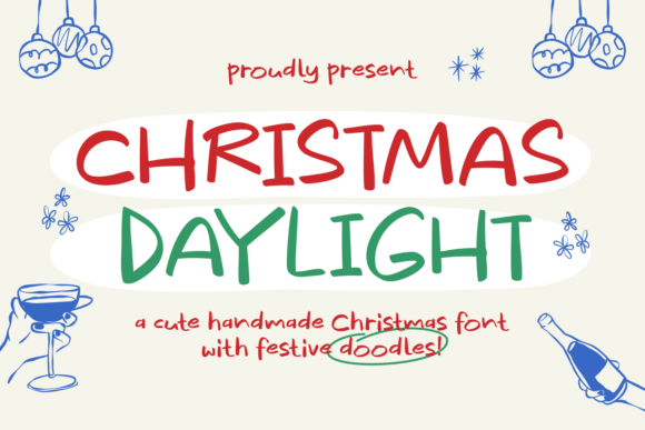 Christmas Daylight Font for Handmade Creations