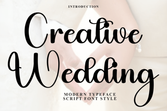 Creative Wedding Font for Campaign Design