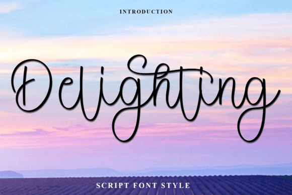 Delighting Typeface: A Soft Script for Modern Web Design