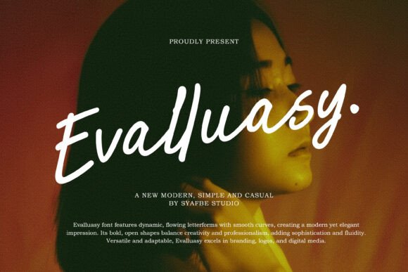 Evalluasy Font Review: Modern Elegance in Script Typography