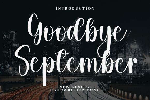 Goodbye September: A Festive Typeface for Holiday Web Design