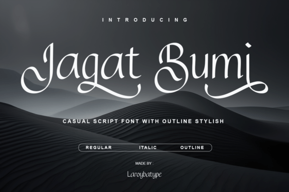 Jagat Bumi – A Modern Script Font for Web Design