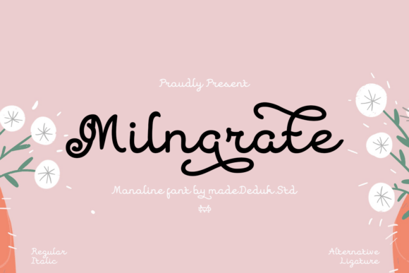 Milnarate: The Elegant Script Font for Handmade Crafts