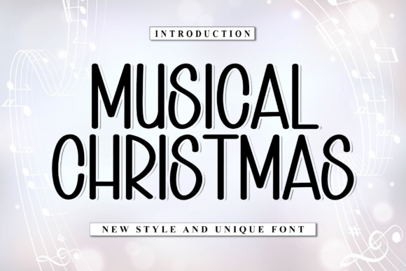 Musical Christmas: A Festive Typeface for Modern Web Design