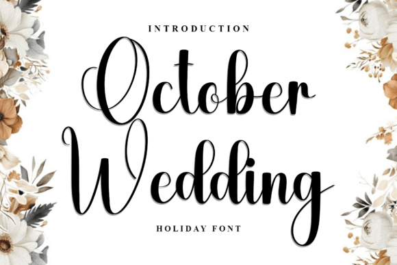 October Wedding: The Script Font That Elevates Your Digital Campaigns