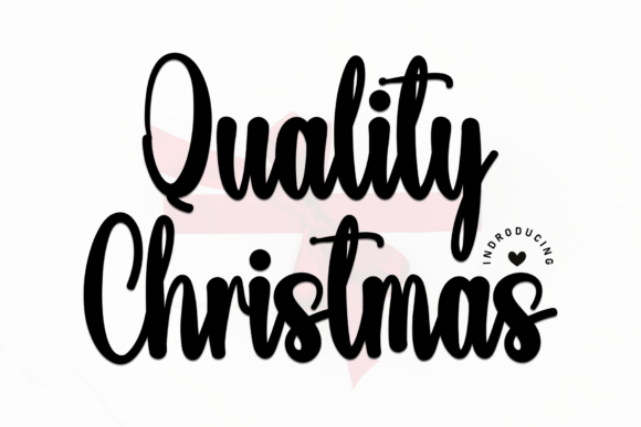 Quality Christmas: The Perfect Handwritten Typeface for Seasonal Crafts