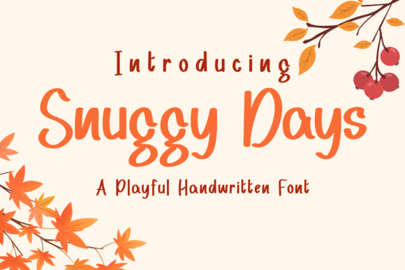 Snuggy Days: A Cozy Handwritten Font for Web Design