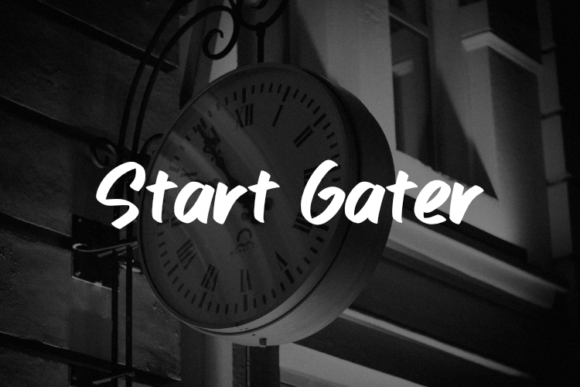 Start Gater: A Bold Brush Script Font for Dynamic Branding